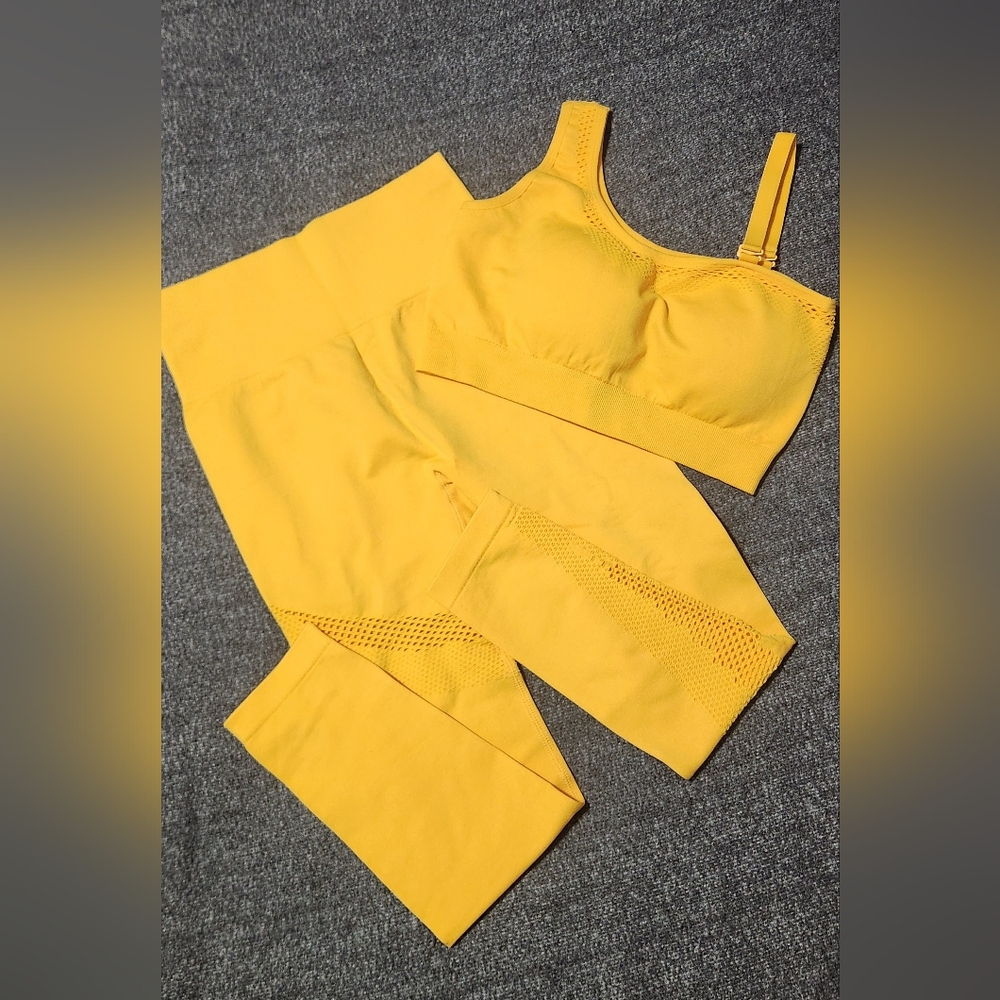 Yellow Women's Activewear Set